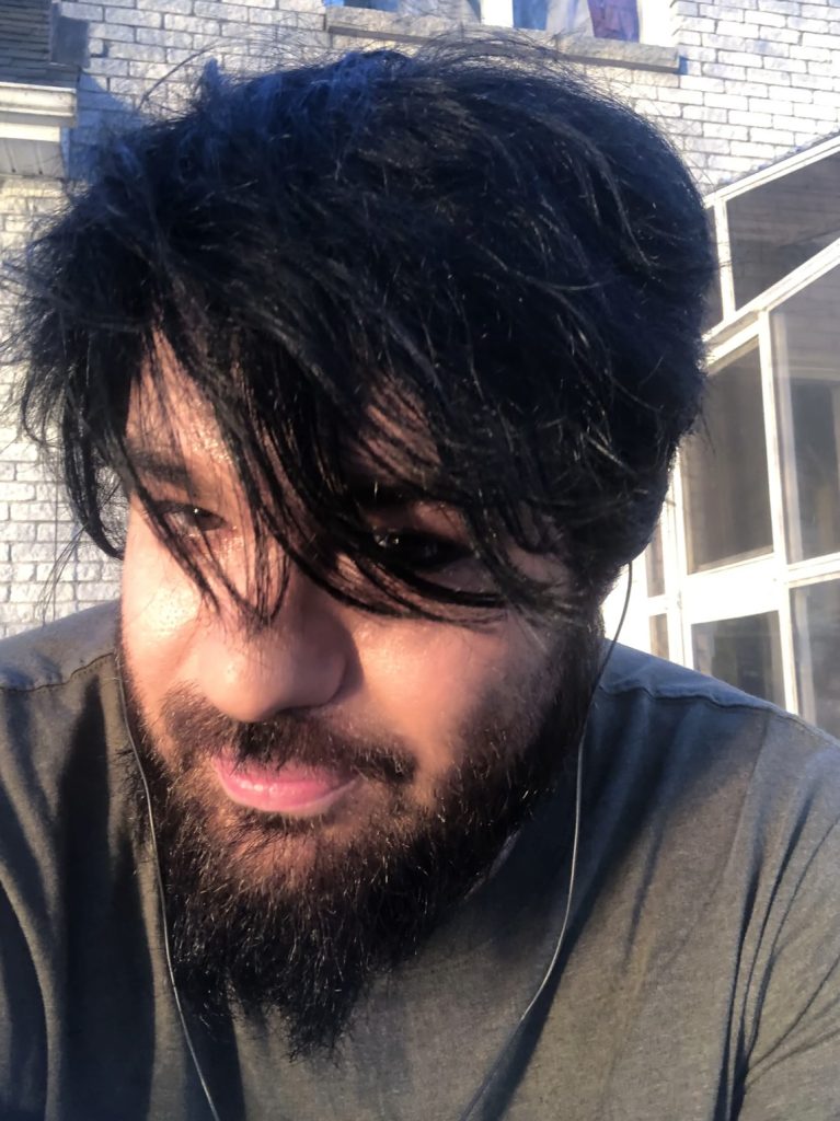 Mow job finished! Being silly and very moist!