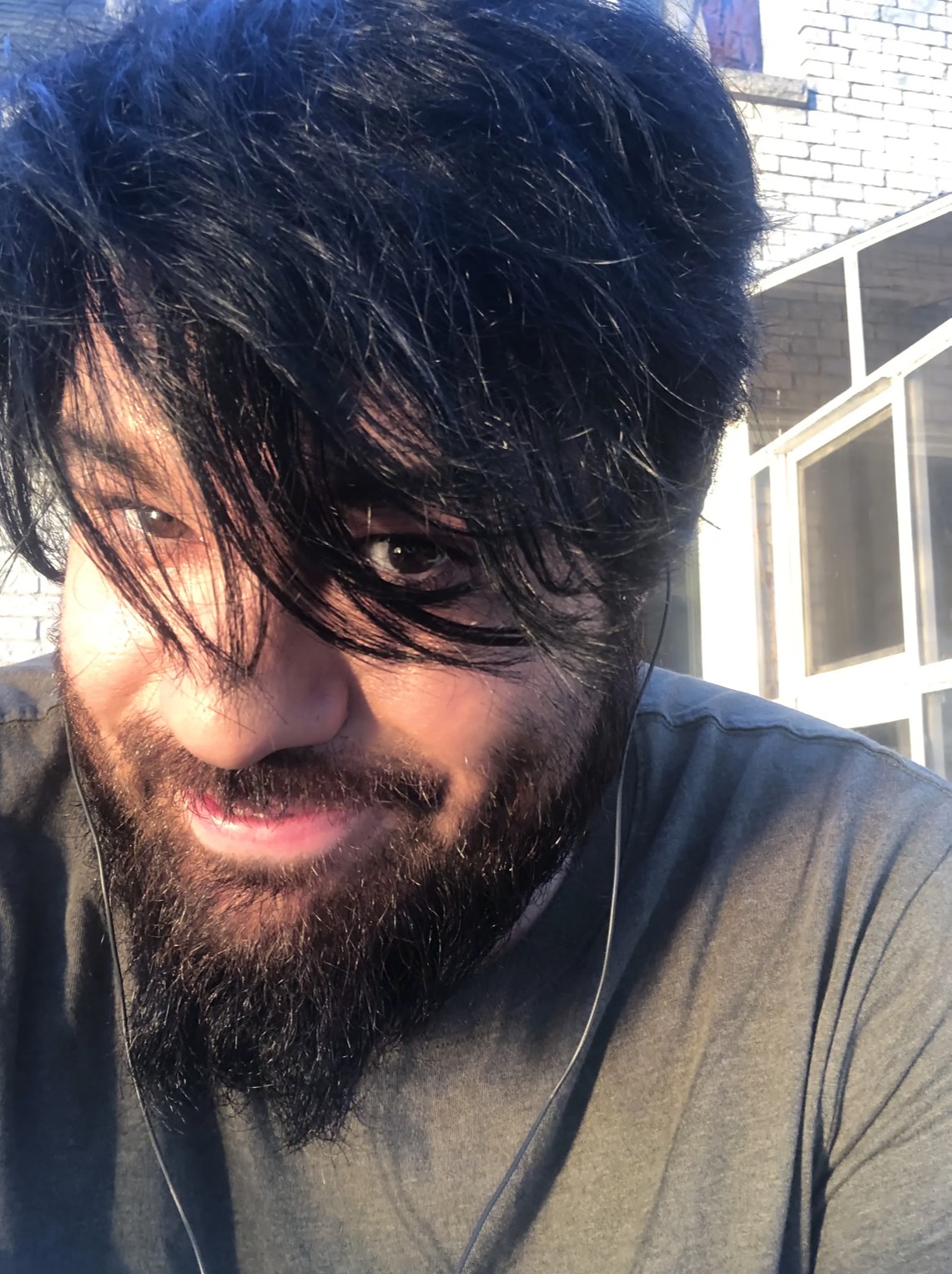 Mow job finished! Being silly and very moist!
