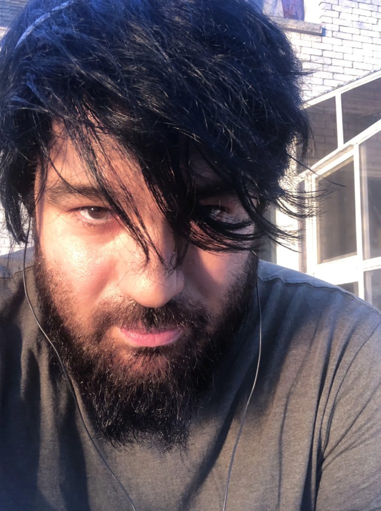 Mow job finished! Being silly and very moist!