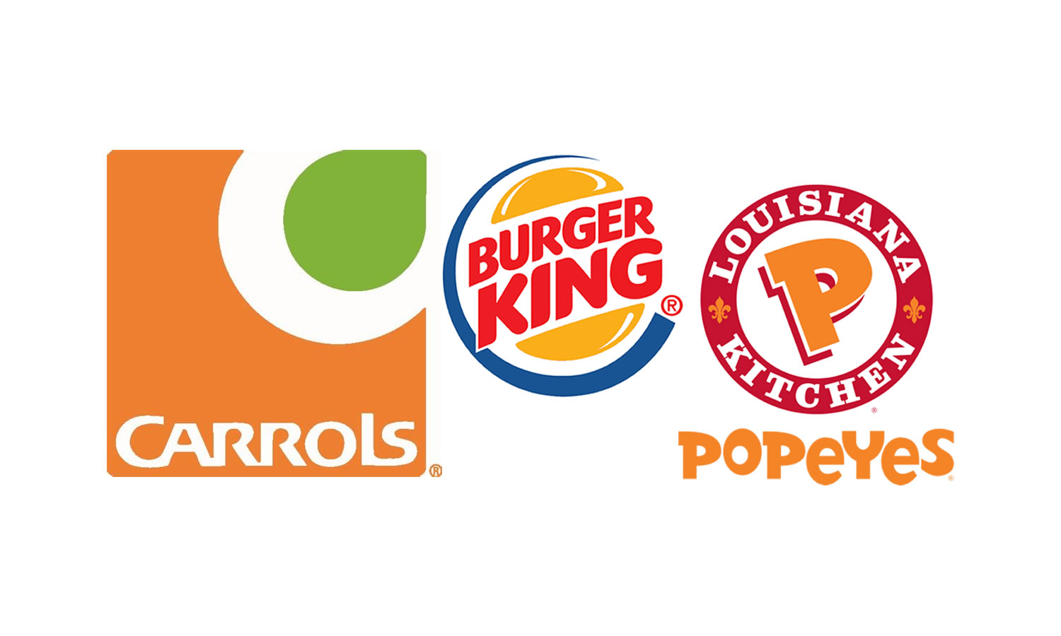 carrols burger king popeyes logos2