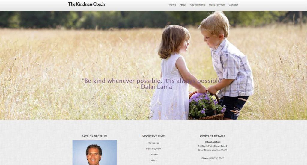 client porfolio the kindness coach