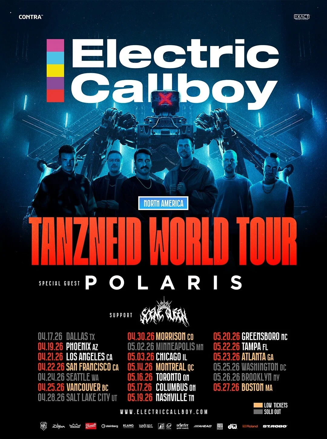 electric callboy 2026 north america tour